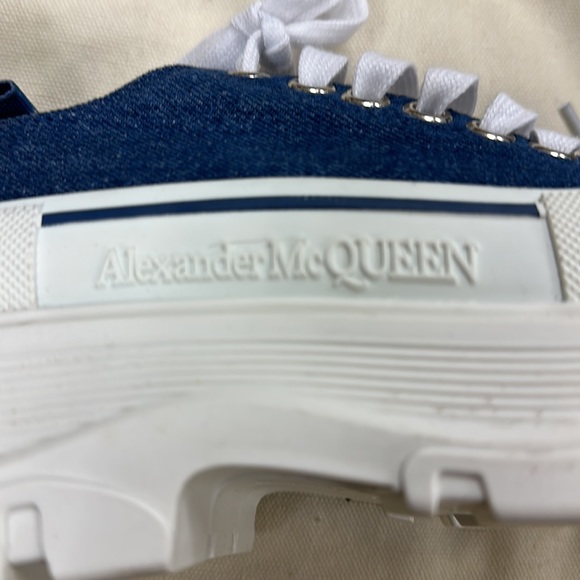 Indigo Denim Tread Slick Sneakers - Picture 13 of 13